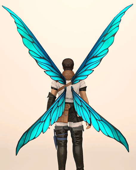 Bluepowder Pixie Wings Back Image