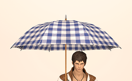 Calming Checkered Parasol Front Image