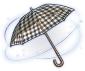 Classy Checkered Parasol Image