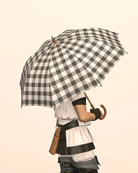 Classy Checkered Parasol Cover Image