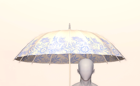 Blue Blossom Parasol Front Image