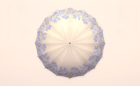 Blue Blossom Parasol Top Image