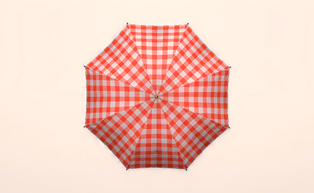 Cheerful Checkered Parasol Top Image