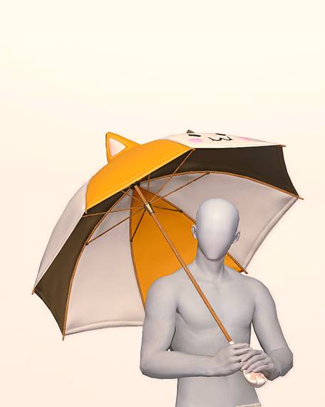 Fat Cat Parasol Pose image