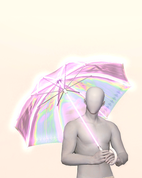 Neon Parasol Pose image
