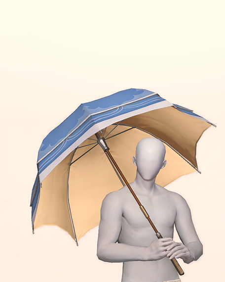 Sky Blue Parasol Pose image