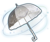 White Embroidered Parasol Image