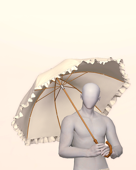 White Lace Parasol Pose image